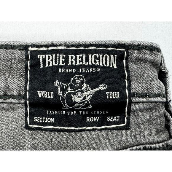 True Religion Women's Becca Mid Rise Bootcut Gray Denim Jeans - Size 28x32 - Picture 5 of 6
